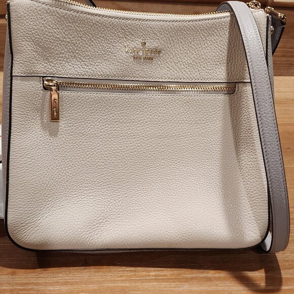 KATE SPADE LENA GRAY COLORBLOCK LARGE SWINGPACK CROSSBODY - Picture 1 of 11